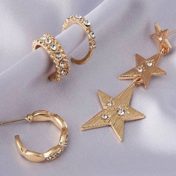 *Chantel* Star Earring Set - Picture 2 of 3